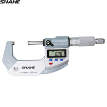 Shahe-micrômetro digital ip65, micrômetro digital de 25-50mm, medidor de calibre 2024 - compre barato