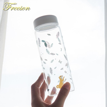 Креативная стеклянная бутылка для воды с рукавом, 475 мл 2024 - купить недорого