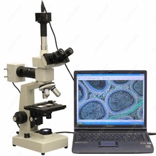 Microscópio metalúrgico de duas lâmpadas 40x-2000x, fornecimento amscópio digital de duas lâmpadas + câmera digital de 8mp 2024 - compre barato