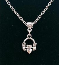 5 PCS Fashion Claddagh Heart Love Loyalty Friendship Charms Collar Sweater Chain Pendant Necklace Jewelry Gift 2024 - buy cheap
