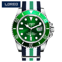LOREO Diving Mens Watches Top Brand Luxury Sapphire 200m Waterproof Military Watches Men Automatic Mechanical Wrist Watches Men 2024 - buy cheap