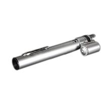 Microscópio com luzes led de bolso, caneta de lupa com zoom 2024 - compre barato