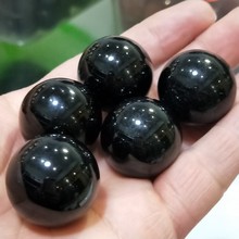 5 pcs 25mm Globo Bola esfera de cristal de Quartzo Rocha Natural de obsidiana Chakra Reiki Cura pedras e Minerais de decoração Para Casa ofício 2024 - compre barato