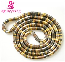 RED SNAKE Gold+Silver color +Black+Copper plated Mixedcolor Bendy Snake Necklace Bendable Bendy Twisty Width: 6mm Length: 90cm 2024 - buy cheap