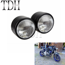 Motocicleta twin farol duplo dupla frente lâmpada para 200 exc 530 EXC-R kawasaki klx450 klx250 honda xr230 xr250 crf150 2024 - compre barato