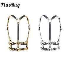 TiaoBug Fashion Unisex Punk Faux Leather Women Men Body Chest Harness Waist Belt Club Rave Costume Sexy Party Belt Straps Top 2024 - buy cheap