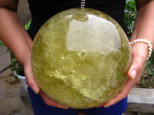 Xd j00879 esfera de cristal de quartzo natural, grande esfera decorativa 2024 - compre barato