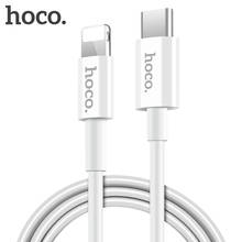 HOCO USB PD Fast Charge Cable Type-C to Lightning Sync Data Charging Cable 18W USB Type C OTG for Apple iPhone X 8 Plus USB-C 2024 - buy cheap