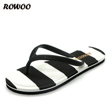 Women's Thong Flip Flops Striped Casual Summer Beach Sandals for Ladies Multicolor Flat Slippers Female Footwear Wholesale 2024 - buy cheap