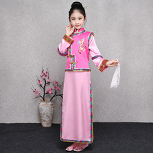 Girls' Ancient  Princess Costume The Qing Dynasty Chinese Traditional Hanfu Fairy Clothing Folk Dance Performance Cosplay Suit 2024 - buy cheap