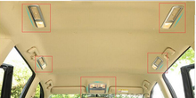 5 pcs ABS Matt Frente traseira superior do telhado da lua luz de leitura quadro capa Etiqueta Do Carro Guarnição Para Toyota Highlander 2015 2016 2024 - compre barato