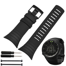 Smart Silicone watches band watchband Rubber strap wristband bracelet 25mm for SUUNTO CORE wristwatches belt Free tools 2024 - buy cheap