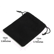 50Pcs Black Velvet Drawstring Pouch Jewelry Gift Bags 10x12cm Christmas Wedding Party Favor Bags for packaging sachet bonbon 2024 - buy cheap