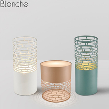 Nordic Ocas Luzes Candeeiros De Mesa Led Lâmpada de Mesa De Metal Moderno para Sala de estar de Cabeceira Luz de Leitura Em Casa Luminárias Luminária Decoração