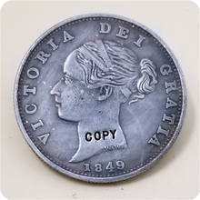 Corona del Reino Unido 1849, copia de moneda Victoria, 1/2 2024 - compra barato