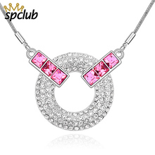 Collares con colgante romántico de Swarovski para mujer, cadena con cristales de Swarovski, regalo de joyería 2024 - compra barato