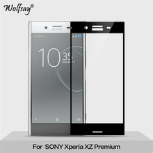 For Tempered Glass Sony Xperia XZ Premium Screen Protector Color Anti-Explosion Full Cover Film For Sony Xperia XZ Premium Glass 2024 - buy cheap