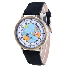 Fashion World Map Watch Women Casual Leather Strap Quartz Cowboy Watches Montre Femme Relogio Feminino 2018 Hot sale  #D 2024 - buy cheap