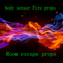 Real-life escape mysterious room prop,Human sensor fire props escape from mysterious room game 2024 - buy cheap
