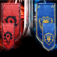 130x57 см WOW Version Alliance Lion & Horde World of War craf Game Movie Big Horde Flag Banner Alliance Horde Cosplay 2024 - купить недорого