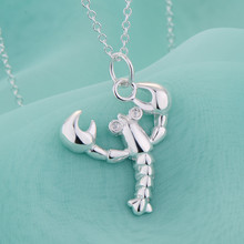 lively lobster animal men silver plated Necklace New Sale silver necklaces & pendants /CFAIZKTU MJUHXWVE 2024 - buy cheap