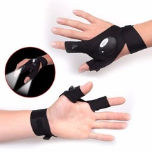 Car Bike Tire Repair tool Night Fishing Glove with LED Light Rescue Tools Outdoor Gear Magic Strap Fingerless Glove 2024 - buy cheap