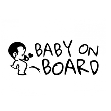 8x20cm Baby on board funny baby vinyl Car sticker Decal Waterproof Safety baby Decal Sticker New TA122 2024 - buy cheap