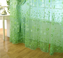 Fashion Tulle Voile Door Window Curtain Drape Panel Sheer Scarf Assorted Free shipping green style 2024 - buy cheap