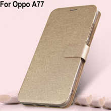 Чехол для Oppo A77, чехол, Роскошный кошелек, чехол для телефона из искусственной кожи 5,5 ''для Oppo A 77, чехол Oppoa77, откидная задняя крышка, чехол 2024 - купить недорого
