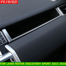 For Land Rover Discovery Sport 2015 2016 2017 2018 2019 ABS Chrome Console Control U Decoration Frame Interior Trim Matte Style 2024 - buy cheap