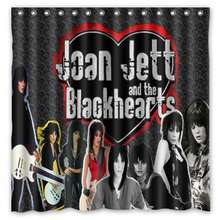 Bathroom Products Polyester Fabric Joan Jett Printed Shower Curtains Waterproof Washable Curtain 72"*72" 12pcs Hooks 2024 - buy cheap
