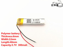 5pcs/lot 3.7V 300mAH 601240 Polymer lithium ion / Li-ion Rechargeable battery for DVR,GPS,mp3,mp4 2024 - buy cheap