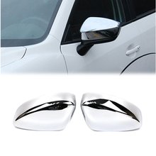 Cubierta de espejo lateral tipo Alerón, moldura de cromo, ABS, embellecedor Exterior, para Mazda CX-5 CX5 2017 2018, 2019 2024 - compra barato
