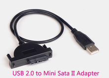 USB 2.0 to Mini Sata II 7+6 pin 13P Adapter Converter Cable for Laptop CD/DVD Rom Slimline Sata Usb 2.0 Cable 2024 - buy cheap