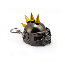 PUBG Keychain Battle Grounds Keychain Openable Helmet Spiked Rivet Alloy Keyring Jewelry Game Fans Gift llaveros 2024 - buy cheap
