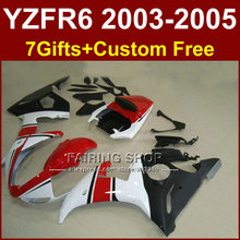 Kit de carenado R6 para motocicleta YAMAHA, 03, 04, 05, YZF, R6, 2003, 2004, 2005, rojo y blanco, T555 2024 - compra barato