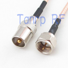 12in TV male  to F male plug RF adapter connector 30CM Pigtail coaxial jumper extension cord cable RG316 2024 - buy cheap