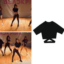 Женская футболка в стиле Харадзюку kpop, черная, розовая, тонкая, в стиле хип-хоп 2024 - купить недорого