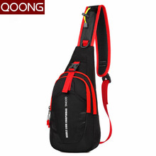 QOONG Fashion Men Women Bag Loves' Crossbody Bag Leisure Waterproof Chest Waist Pack Couple Shoulder Fanny Bags Pouch YB1-020 2024 - buy cheap