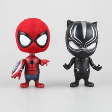 Disney-figura de Acción de La Pantera Negra, Spiderman, Los vengadores de Marvel, modelo de postura, colección de decoración de Anime, Juguetes 2024 - compra barato