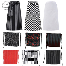 New Striped Print Chef Aprons with Pockets Sleeveless Adult Men Women Apron Kitchen Cooking Tools Plaid Polyester Bibs Wholesale 2024 - buy cheap