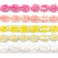 BRISTLEGRASS 1 Yard 1.57" 4cm Chiffon Jasmine Flower Tulle Mesh Lace Trim Kid Headband Bridal Wedding Dress Costume Sewing Craft 2024 - buy cheap