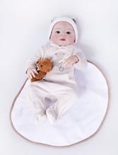Лидер продаж, новая водонепроницаемая Кукла-младенец, Реалистичная кукла-младенец на ощупь, полностью виниловая кукла для детей, подарок 2024 - купить недорого