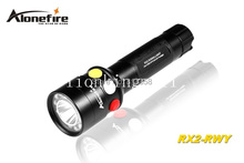 AloneFire RX2-RWY CREE XP-E Q5 LED красный белый желтый свет многофункциональная сигнальная лампа фонарик 2024 - купить недорого