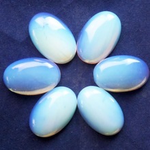 (6 pieces/lot)  Wholesale Natural Opal Opalite Oval CAB CABOCHON 30x20x7mm Free Shipping Fashion Jewelry DJ569 2024 - buy cheap