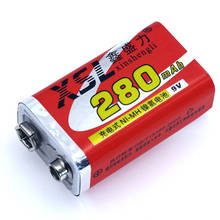 XSL-batería recargable Ni-MH de 9V, 6F22, 280mAh, para multímetro, micrófono inalámbrico, juguete, uso con Control remoto, 1 Uds. 2024 - compra barato