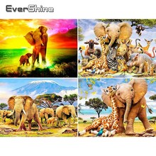 Evershine Elephant Diamond Painting Full Square Cross Stitch Diamond Embroidery Sale Animals Diamond Art Rhinestones Pictures 2024 - buy cheap