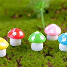 ZOCDOU 1 Piece Colourful Mushroom Swamm Food Plant USA Spain Pasture Statue Figurine Ornament Miniatures DIY Home Garden Decor 2024 - buy cheap