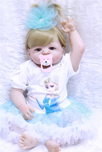 22 pulgadas 55 cm reborn completo silicona bebés muñeca hecha a mano princesa juguetes bañar niños cumpleaños bebe vivo bebé metoo 2024 - compra barato