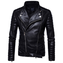 Classic Black Motorcycle Leather Jacket Men New British Style Multi-Zipper Leather Jacket Casual Biker Jacket Male Coat 5XL 2024 - buy cheap